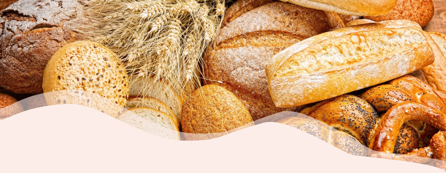 fond avec differants pain et viénnoiseries